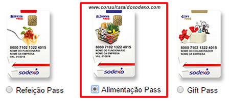 Consulta Saldo Sodexo Alimentação Pass