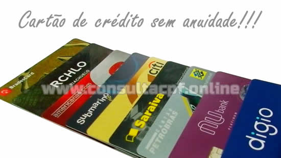 Cartão de crédito sem anuidade